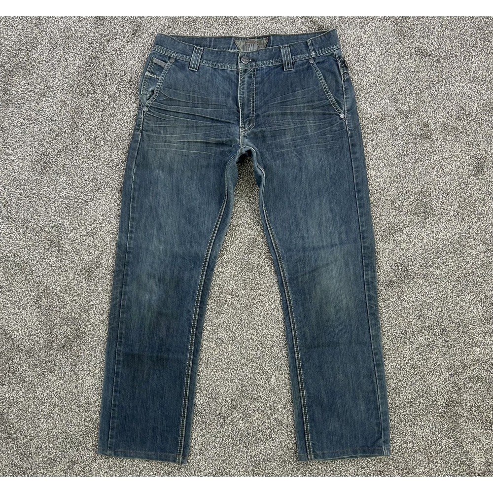 Levis 511 Skinny Fit Denim Jeans Mens Blue Dark Wash No Size‎ Tag Fits 34x28